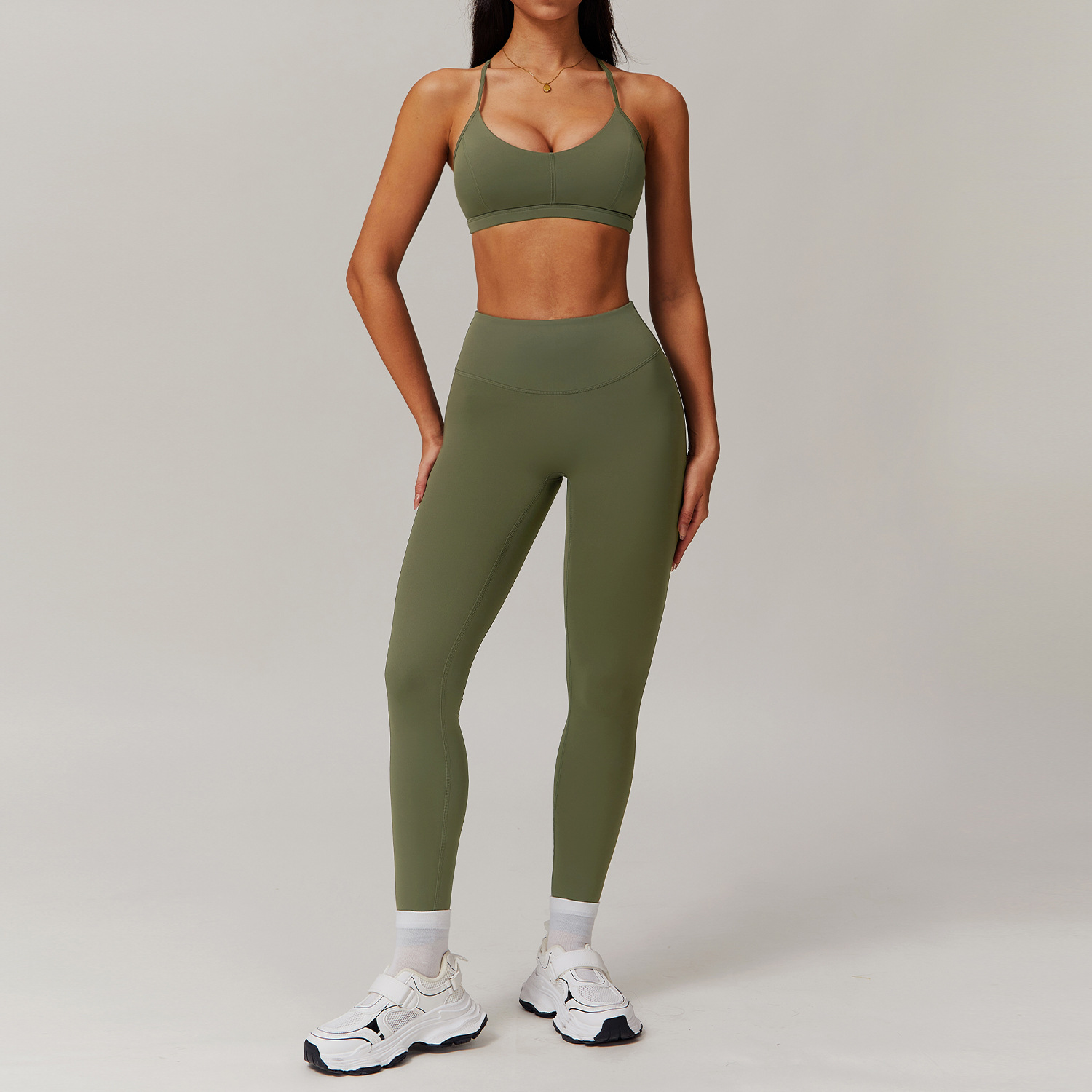 bra+pants green