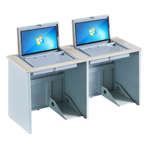 Multimedia Classroom Desk <strong>School</strong> Furniture <strong>Computer</strong> Desk Flip up LCD Monitor Classroom Desk <strong>Table</strong> - Product Image 4