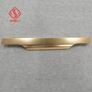 Bán buôn hiện đại tối giản đơn giản Matt Đen Nhà Bếp ẩn ngăn kéo đồ nội thất cạnh xử lý bằng gỗ hợp kim nhôm xử lý - Product Image 4