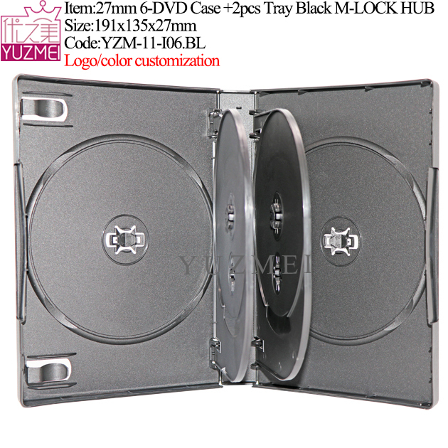 I06:27mm M-LOCK 6-DVD Case Black