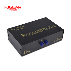 FJGEAR AV Rca开关1输入和2输出，用于电视附加和视频切换器