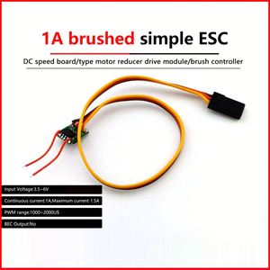 1A/3A fırçalanmış Motor hız kontrol mikro Motor sürücü modülü Mini DIY çift yönlü ileri ve geri fırçalanmış ESC basit ESC - Product Image 3