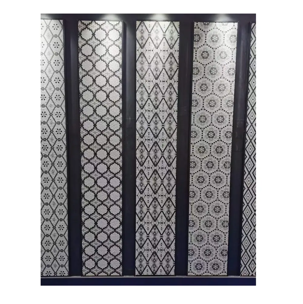 Piastrelle a mosaico in vetro riciclato a forma di parete della cucina grigia con un prezzo competitivo per piastrelle da parete per la decorazione della cucina di casa e del bagno