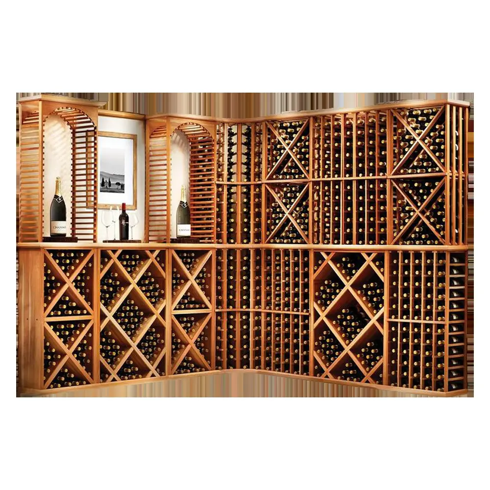 Gaogle - Prateleira para garrafa de vinho, suporte para vinho, suporte de vidro para copos, kit de parede com 4 colunas, canto curvo com display