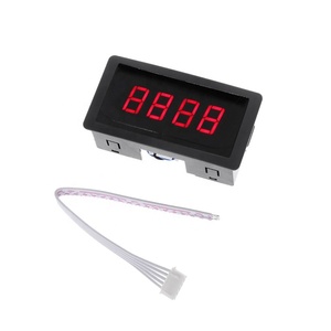 จอแสดงผลดิจิตอล LED DC 4หลัก0-9999ขึ้น/ลงบวก/ลบแผงเคาน์เตอร์เมตรสีแดง - Product Image 1