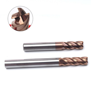 55HRC 4-edge tungsten çelik alaşım yuvarlak burun freze kesicisi boğa burun kesici R0.1 0.2 0.3 0.5 1 1.5 2 3 - Product Image 5