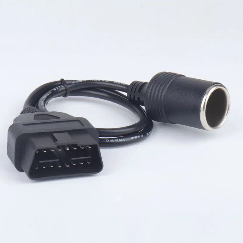 Car OBD2 equipment dash cam take wire cigarette lighter DC head multi-functional break free wire power cord