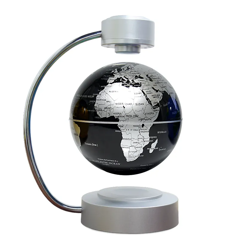 Globo levitante magnetico globo di plastica della mappa del mondo rotante globo galleggiante magnetico per l'educazione dei bambini del Desktop