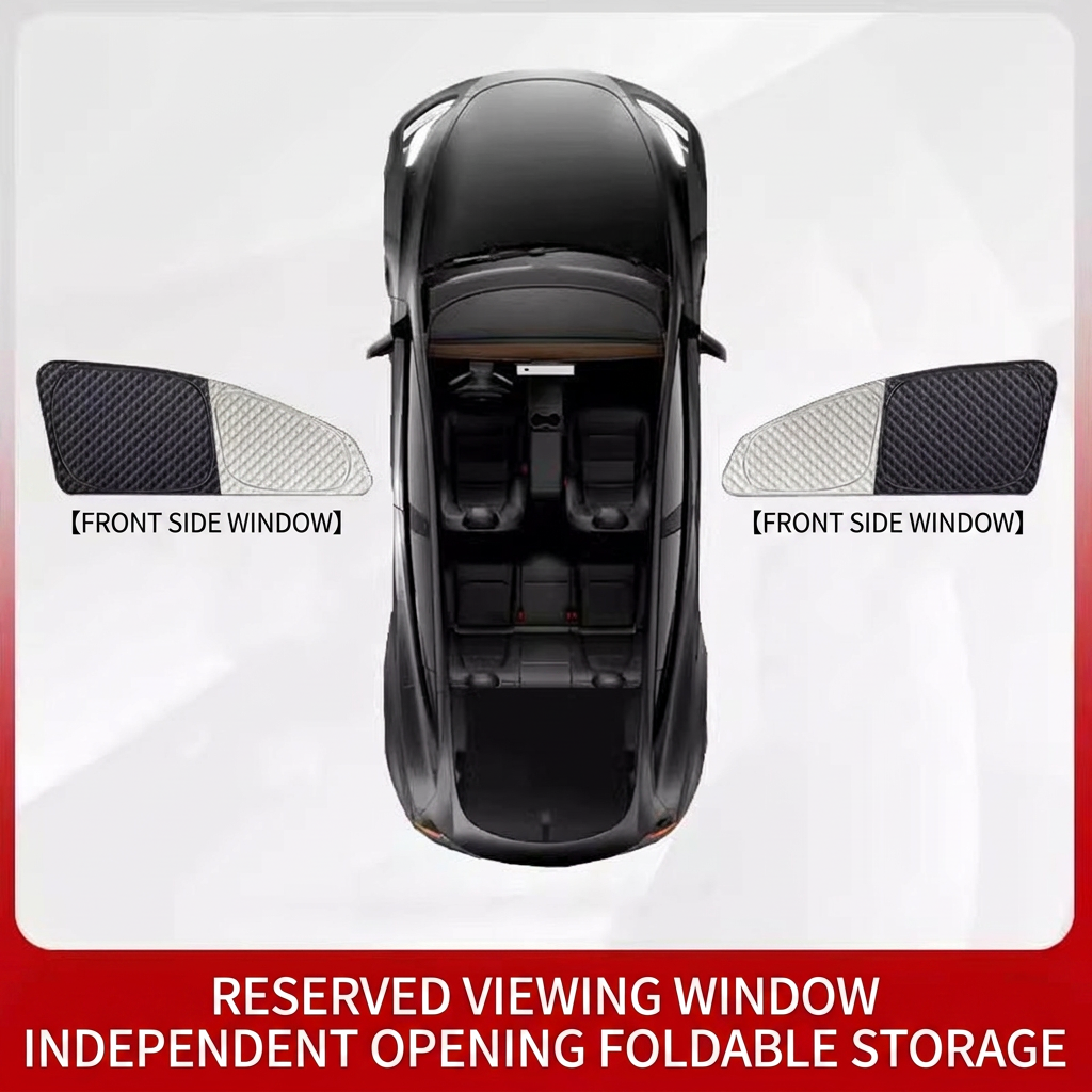 (Small Checkerboard Six-Layer Thick) Front Side Windows 2pcs