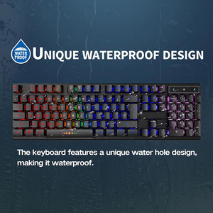 Gaming <strong>Keyboard</strong> and <strong>Mouse</strong> Combo RGB LED Backlit Metal USB Wired <strong>Keyboard</strong> with 104 Key for <strong>Computer</strong> PC/Laptop - Product Image 6