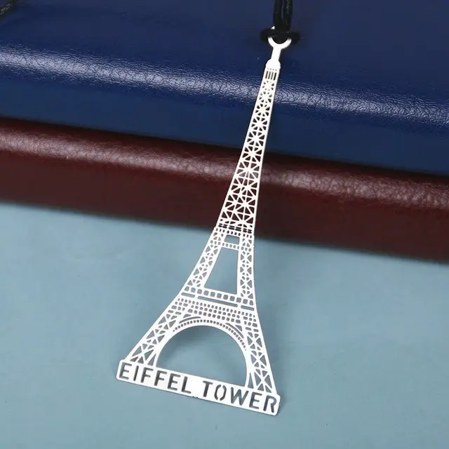 Estatua de la Torre Eiffel de Londres personalizada, regalo de recuerdo, marcapáginas de Metal