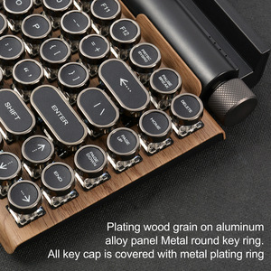 Teclado mecánico inalámbrico para teléfono móvil, máquina de escribir con BT, Punk, Retro, para tableta, MAC - Product Image 4
