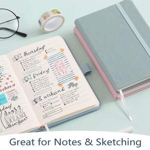 A buon mercato A7 tascabili blocco note Notebook in pelle Pu copertina diario taccuino personalizzato con Logo - Product Image 5