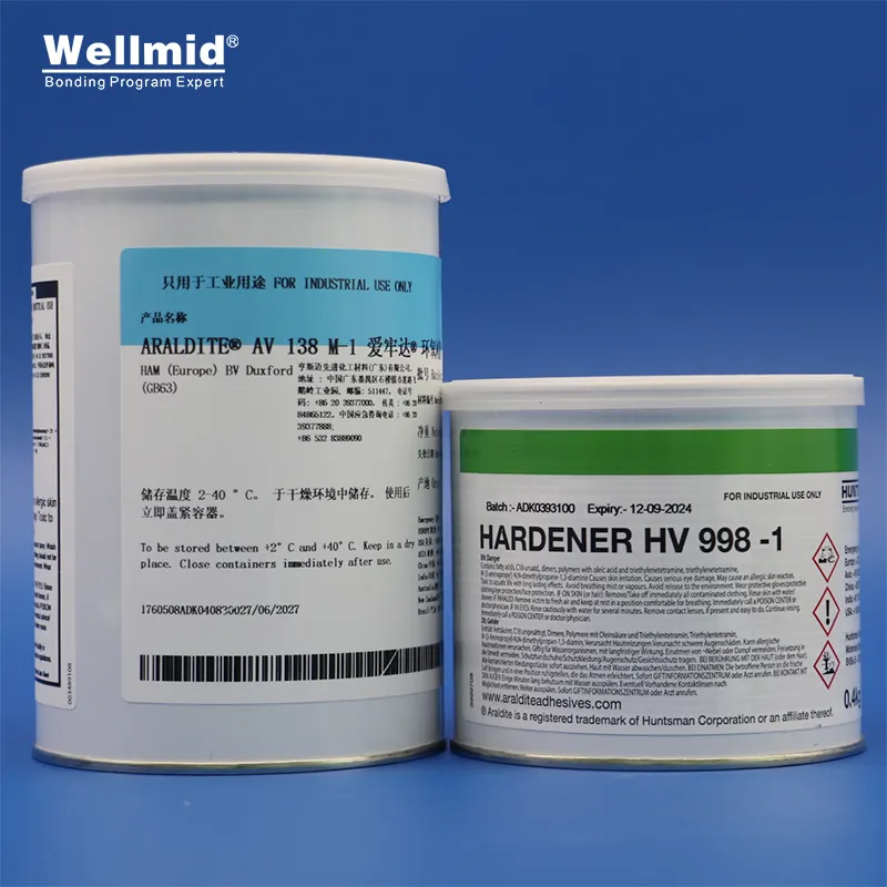 हंट्समैन Araldite AV138M-1 HV998-1cold सेटिंग दो भाग खाई भरने hardener के साथ epoxy राल रासायनिक प्रतिरोधी 1.4kg अटल बिहारी गोंद