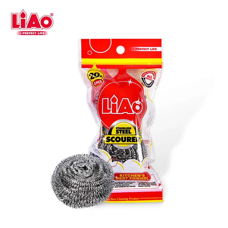 LIAO เครื่องขัดลูกบอล20G,อุปกรณ์ทำความสะอาดห้องครัวทำจากสเตนเลส