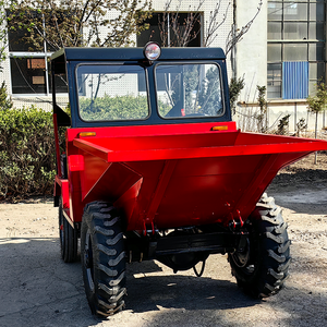 Camión volquete hidráulico de Descarga frontal de 3 toneladas, Unidad 4*4 vendida en fábrica, bomba cargadora de ruedas personalizable, cargador de precisión, motor de 1 año