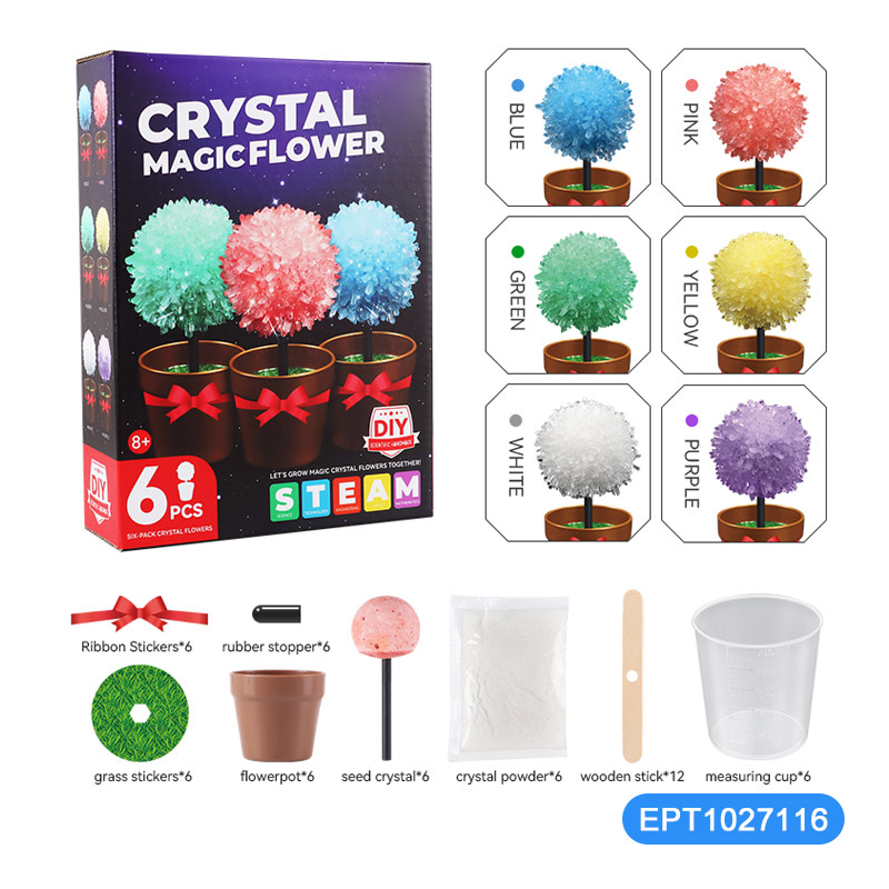 EPT1027116 - Expérience scientifique : culture de fleurs de cristal (24 pièces/ctn)
