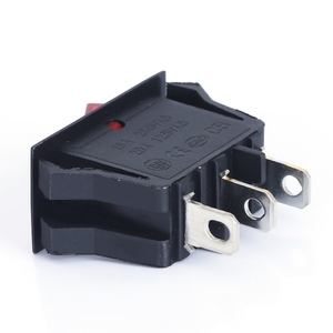 WELFNOBL 16*32mm 3Pin ON-OFF Black PA66 Single Row Short Mini Rectangle Good Quality Rocker Switch With Light on Off Switch - Product Image 4
