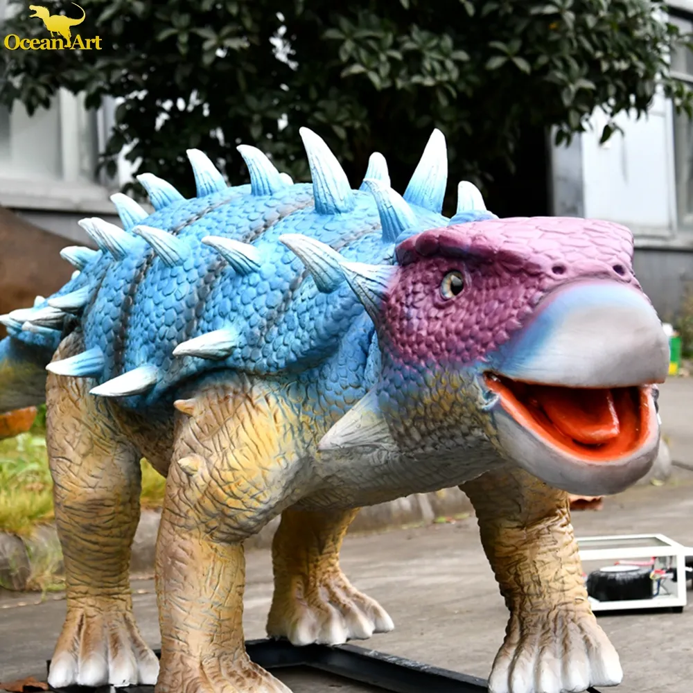 Modèle de dinosaure de simulation en taille réelle étanche dinosaure animatronique montable pour parc