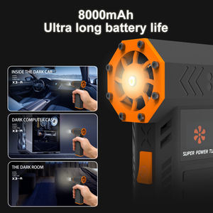 Алюминиевая мощная аккумуляторная батарея с подогревом, воздухоочиститель, компрессор, устройство для очистки от ветра, автомойка, турбо-портатил - Product Image 5