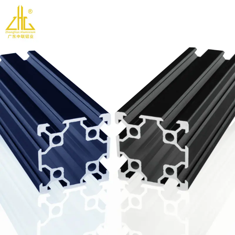 Ekstrusi Aluminium Industri 40X40X80, Slot T Aluminium Hal Penting untuk Rangka Meja Kerja, Slot V Melacak Profil Aluminium