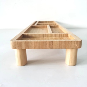 <strong>Multi</strong> <strong>Function</strong> Portable Rectangle Bamboo Desk Organizer Laptop Keyboard Wooden Tray Stationary Tray <strong>Computer</strong> Desk Organizer - Product Image 2