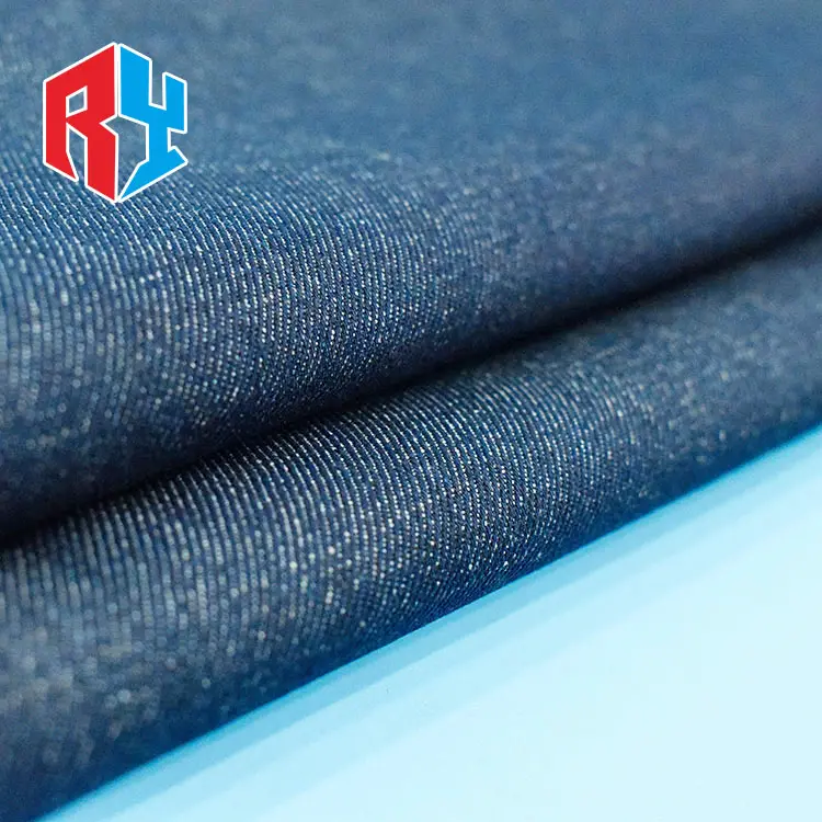 Grosir kualitas tinggi 100% katun polos kain denim tenun untuk celana jeans fashion