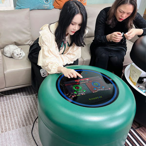 Sang Trọng Phong Cách Bắc Âu 14 Inch Màn Hình Cảm Ứng Thông Minh Tương Tác Nghiên Cứu Bàn Cà Phê 130L Công Suất Lớn Tủ Lạnh Bàn Tròn - Product Image 6