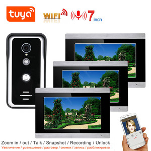 TUYA WIFI Video Intercom WIFI Video Door Phone System Home Intercom con pantalla táctil de 7 pulgadas AHD 1080P Timbre - Product Image 4