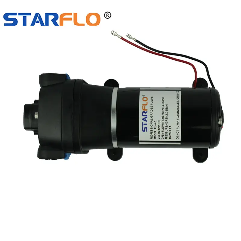 STARFLO 12V DC bomba de diafragma de membrana bombas de agua marina 4.5GPM 17LPM 12V bomba marina de agua dulce