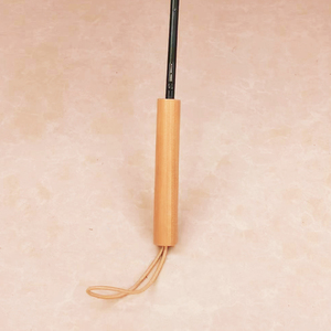 Custom 16-Ribs Straight Windproof Wooden Handle Umbrella Long <strong>Rain</strong> <strong>Cover</strong> with Logo Print for Business Promotion Classic Design - Product Image 4