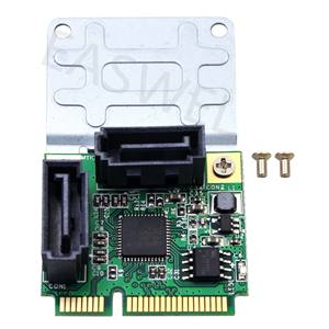 Wholesale <strong>Mini</strong> <strong>PCI</strong>-E <strong>PCI</strong> Express to 2 Ports SATA 3.0 Converter Hard Drive Extension SATA3 Controller Card - Product Image 6