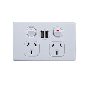 オーストラリア卸売GPOAS/NZS電気スイッチソケット10AダブルデュアルUSB-A USB-CパワーSAA承認パワーポイント - Product Image 1