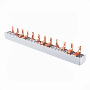 4P63A Row Pin Type PVC Insulated Terminal Block C45 Copper <strong>Busbar</strong> Comb <strong>Busbar</strong> for Circuit Breakers - Product Image 5