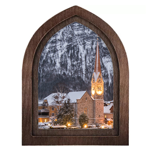 Klasik kemerli ahşap fotoğraf çerçevesi, sprey boya ile rustik 5x7 inç resim çerçevesi - Product Image 1