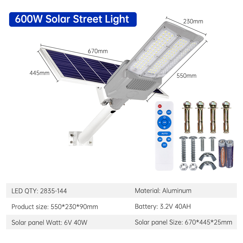 Potencia de la lámpara: 600 W.