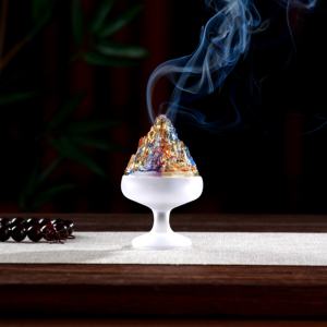 Minimalistische Moderne Kristallen Wierookbrander Custom Logo Oem/Odm Home Office Decor Vintage Boshan Oven Handwerk Sandelhout - Product Image 6