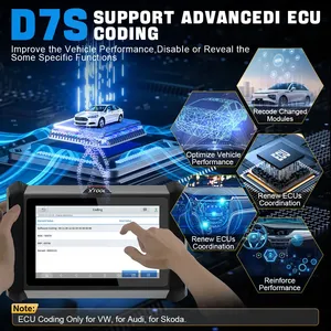 XTOOL D7S Alle Systeme Autodiagnosewerkzeuge bidirektionaler Scanner ECU Kodierung 38 Einstellfunktionsschlüssel Programmierer eingebautes CANFD DOIP - Product Image 4