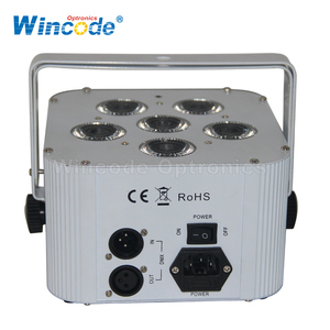 Batterie betriebene Stage Light Professional DJ-Leuchten Fernbedienung Slim PAR <span class=keywords><strong>Led</strong></span> Wash Uplight für Partys, Kirche, Hochzeit, Clubs