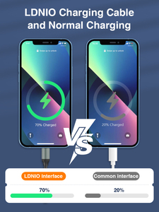 Ldnio LS432 evrensel ucuz fiyat güçlü dayanıklı naylon manyetik hızlı şarj usb akıllı kablo yüksek kaliteli veri kablosu - Product Image 3