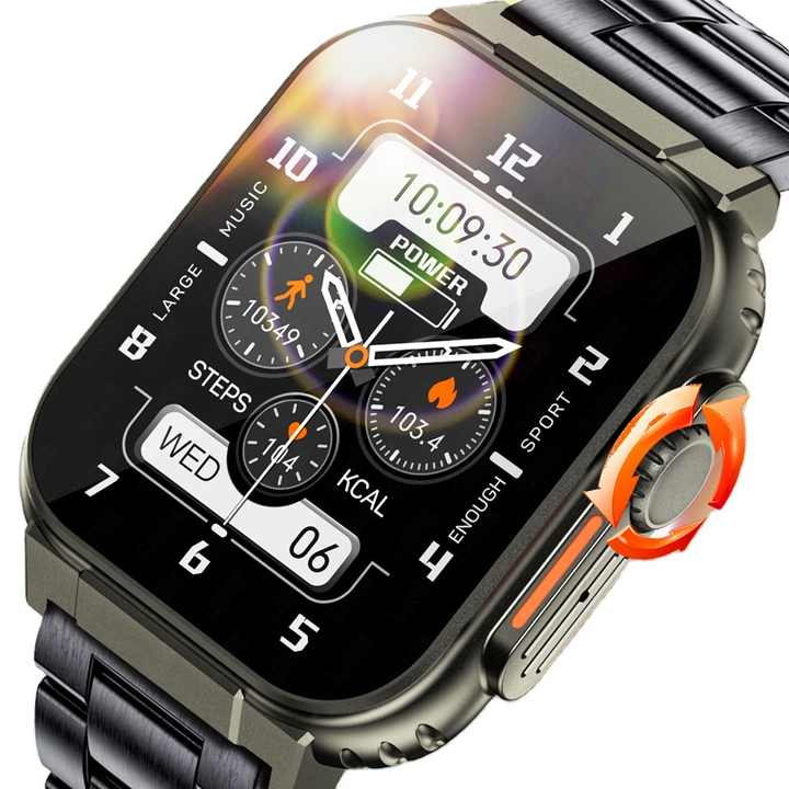 LIGE Men 1,96 ''HD Smart Watch Monitor saludable BT Call Fitness impermeable Sports Smartwatch para IOS Android Phone 2023