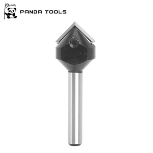 CNC ekle v-oluk planya yönlendirici Bit 90 derece V Bit 1/4 "1/2" 6mm Shank ağaç İşleme pah 3D gravür freze kesiciler - Product Image 2