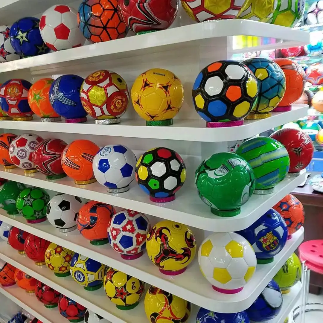 Balón de fútbol de PVC con logotipo personalizado Desain, precio al por mayor de fábrica, Mini balón de fútbol de tamaño 3/4/5, pelota de fútbol para que jueguen los niños