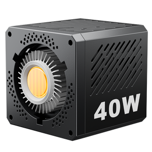 Bicolor 3400 mAh eingebaute Batterie 40 W Handheld tragbare COB kontinuierliche Ausgangbeleuchtung Scheinwerfer LED Videolicht - Product Image 1
