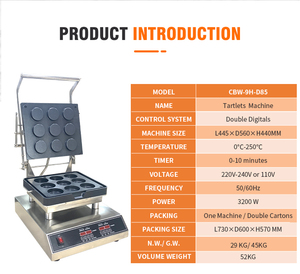 Commercial Tarlets <strong>Baking</strong> Machine Pie Maker Commercial Tart Shell Press Mold <strong>Baking</strong> Maker Tart Shell Machine with CE - Product Image 6