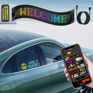 Flexibles LED-Auto-Panel USB 5V Bluetooth-LED-Display Programmier bares Text muster Fernbedienung LED-Bildschirm