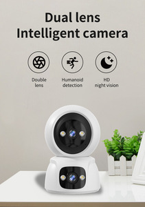 Cámara IP inteligente para interiores de 1080P, monitoreo inalámbrico con Sensor CMOS de 360 grados, cámara de visión nocturna de seguridad para el hogar para mascotas/bebés - Product Image 3