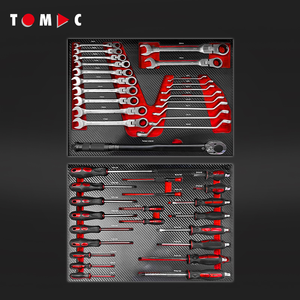 TOMAC 7抽屉重型工具柜，带工具大型滚动柜，包括6个抽屉中的258PCS工具 - Product Image 6