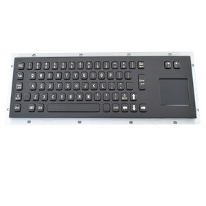 定制语言黑色金属键盘，带触摸板防水工业控制装置 - Product Image 1