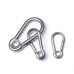 304 Thép Không Gỉ Carabiner Snap Mùa Xuân Móc Ngoài Trời D Vòng Chuỗi Liên Kết Nhanh Chóng Khóa Fastener - Product Image 4